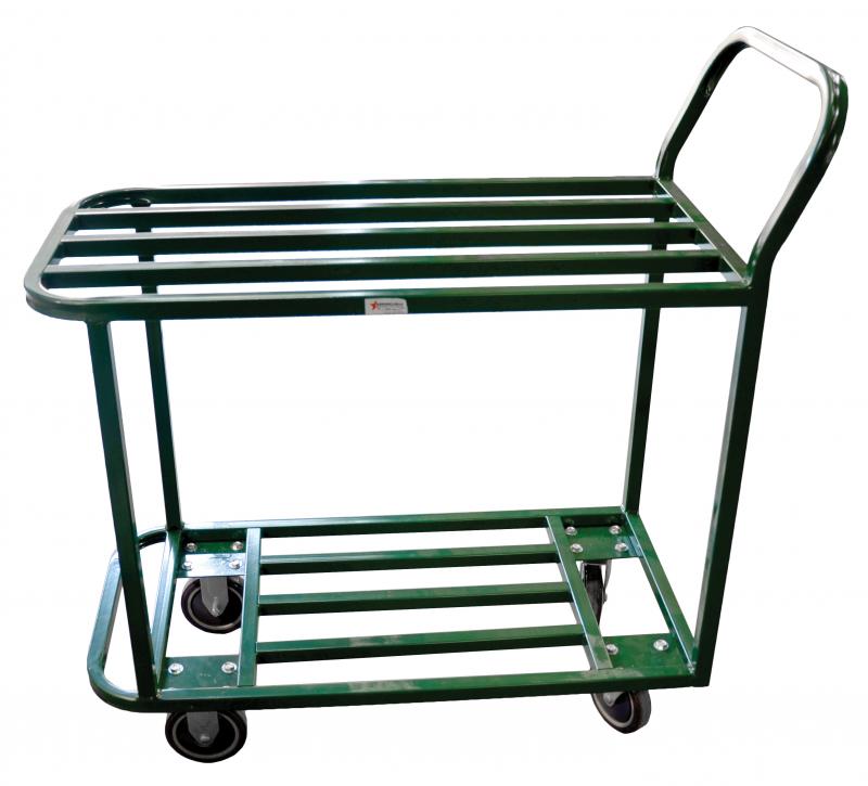 Powder Coated Green All Welded Stocking Cart